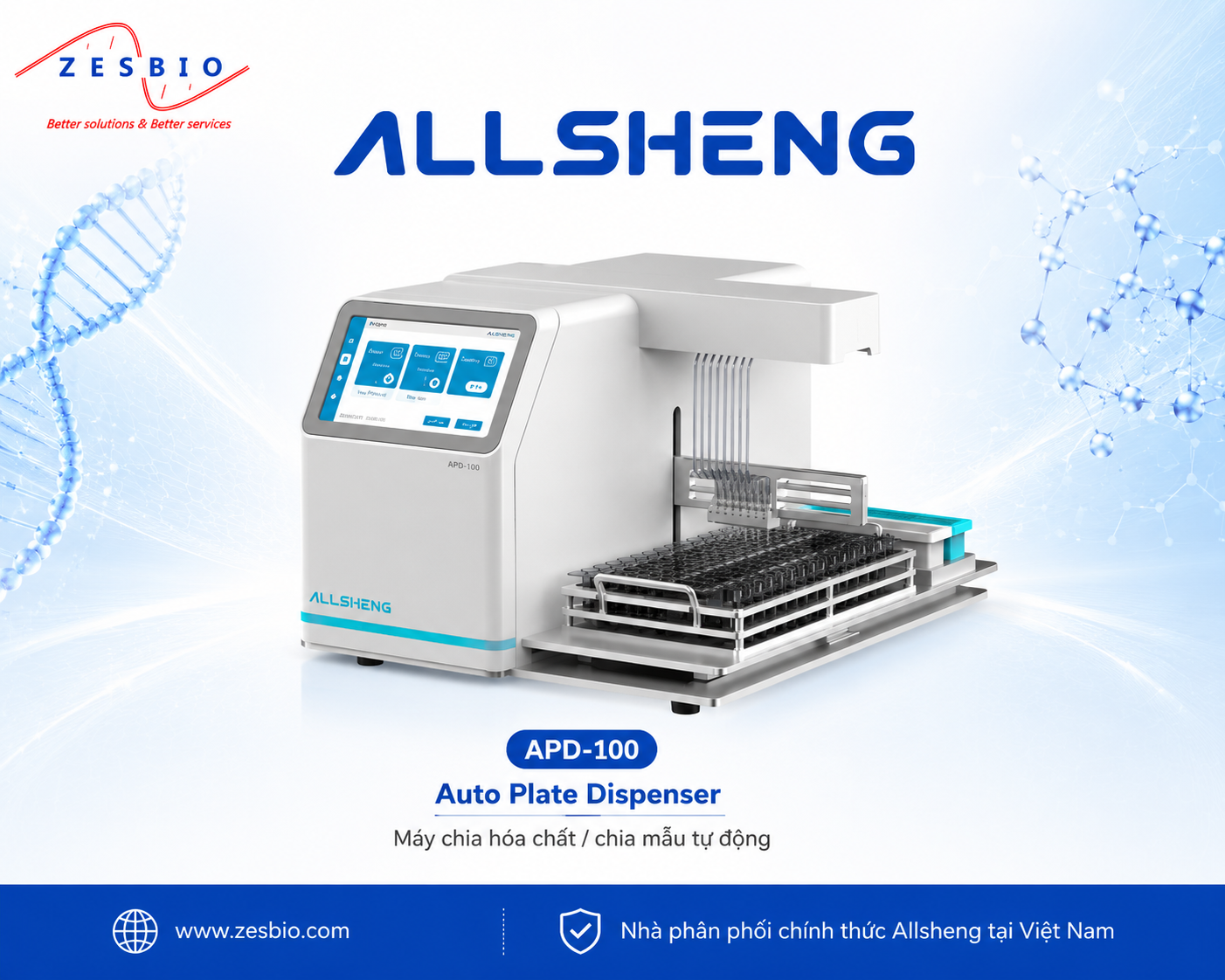 Allsheng – Máy chiết rót Reagent Dispenser — Biodisp-1
